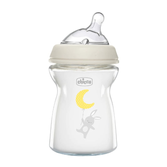 Mamadera Natural CHICCO Feeling Vidrio 250ml 0m+