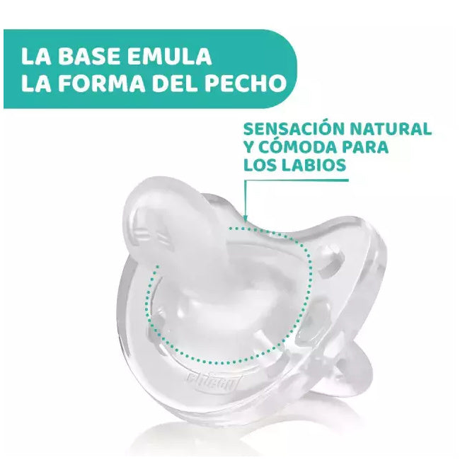 Chupete de Silicona CHICCO Physiosoft Transparente 0-6 meses