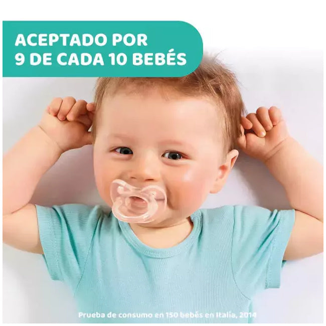 Chupete de Silicona CHICCO Physio Soft Transparente 0-6m+
