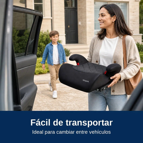 Silla De Auto Alzador Bbqool Up Isofix Negro Grupo 3