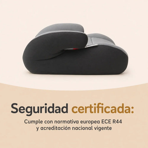 Alzador Auto Bbqool Booster Niños 22 A 36 Kg Ece R44 Gris