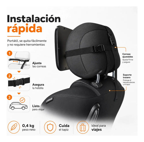 Espejo Retrovisor Para Bebé Auto Bbqool Mirror Xl Extra Gran