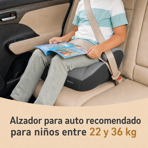 Alzador Auto Bbqool Booster Niños 22 A 36 Kg Ece R44 Gris