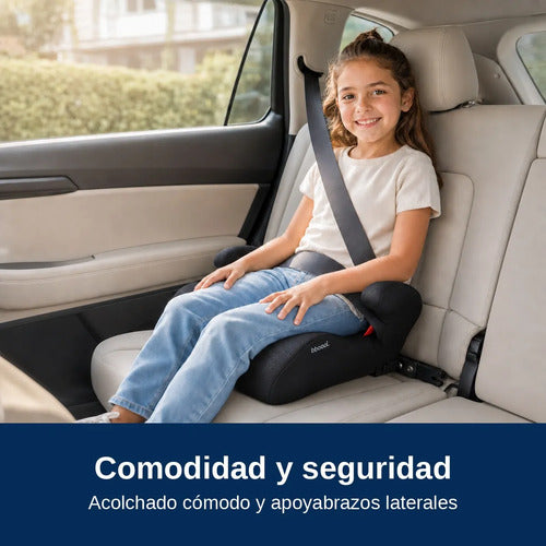 Silla De Auto Alzador Bbqool Up Isofix Negro Grupo 3