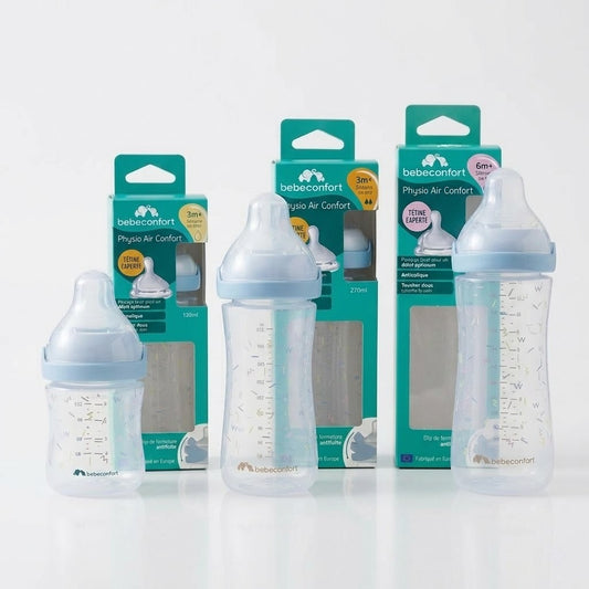Pack 3 Mamaderas Bebe Confort Physio Air Confort 150/260/370ml