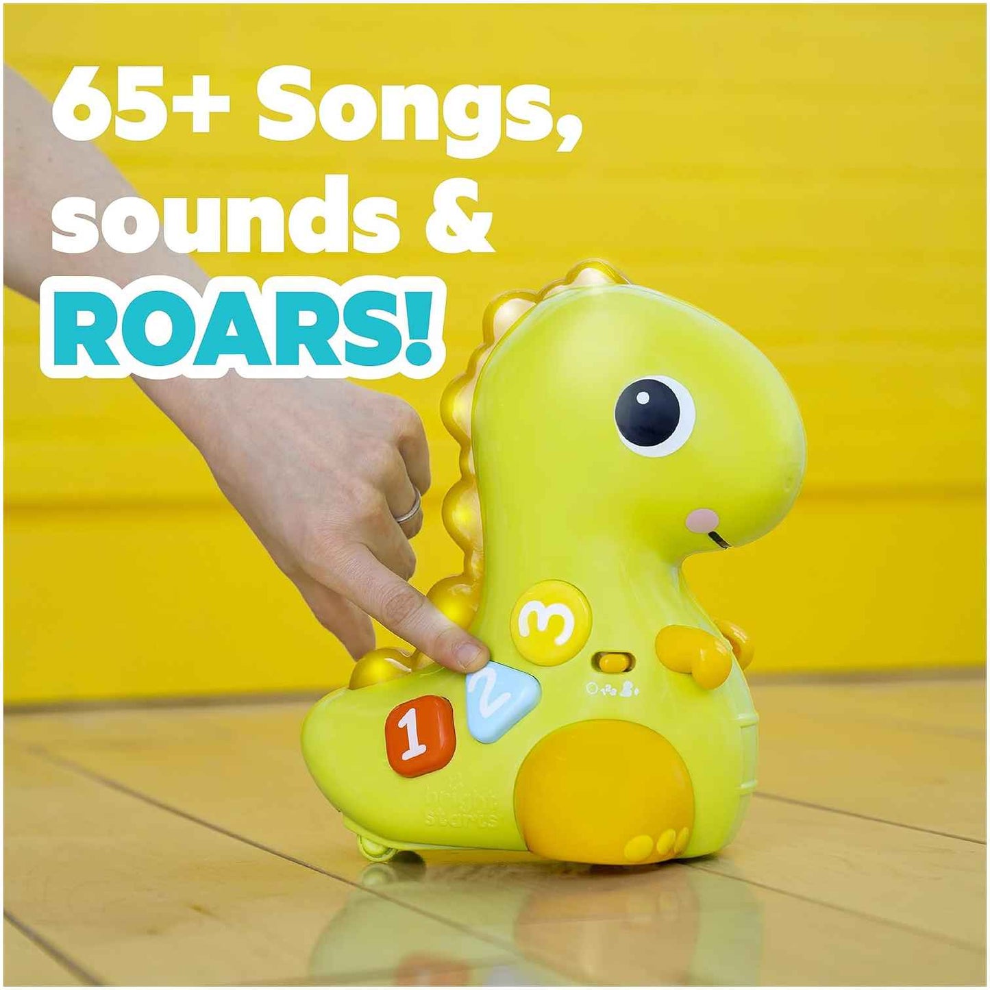 Juguete para Bebés Go, Go, Dino BRIGHT STARTS Crawl & Count 6 meses+