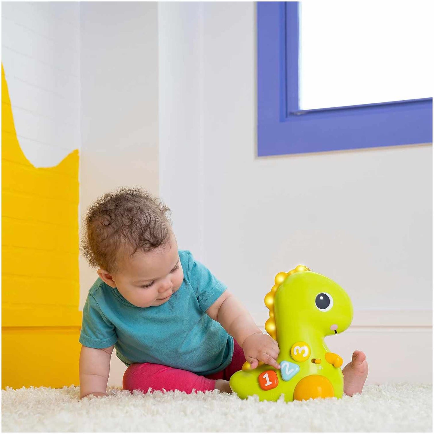 Juguete para Bebés Go, Go, Dino BRIGHT STARTS Crawl & Count 6 meses+