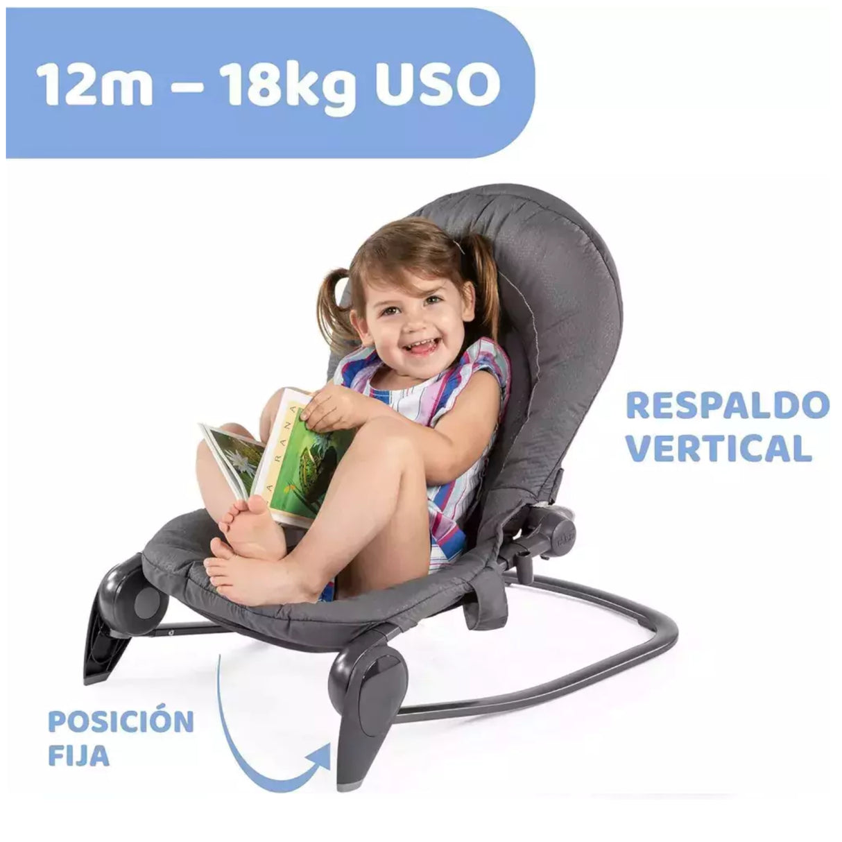 Silla Nido Mecedora CHICCO Hoopla Moon, Gris