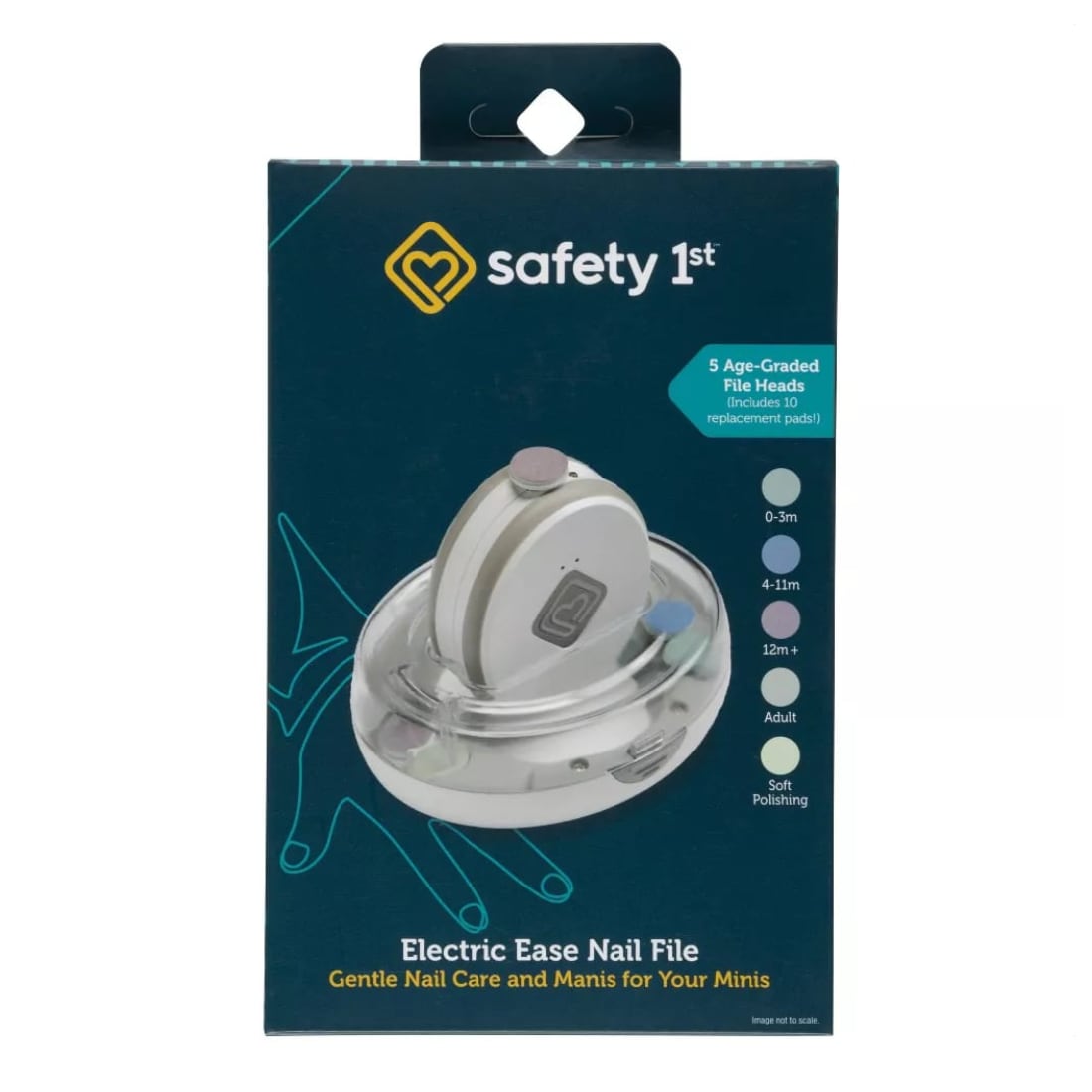 Lima de Uñas Eléctrico con Luz para Bebé SAFETY 1ST Electric Ease