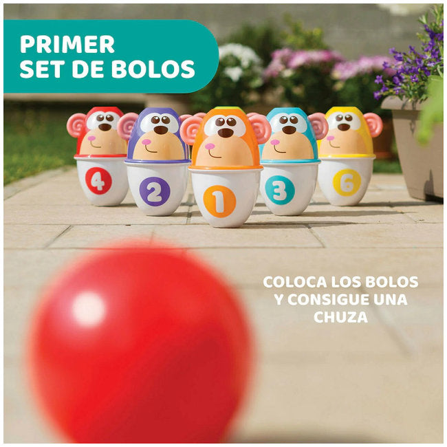 Juguete Bolos Apilables CHICCO Funny Monkey
