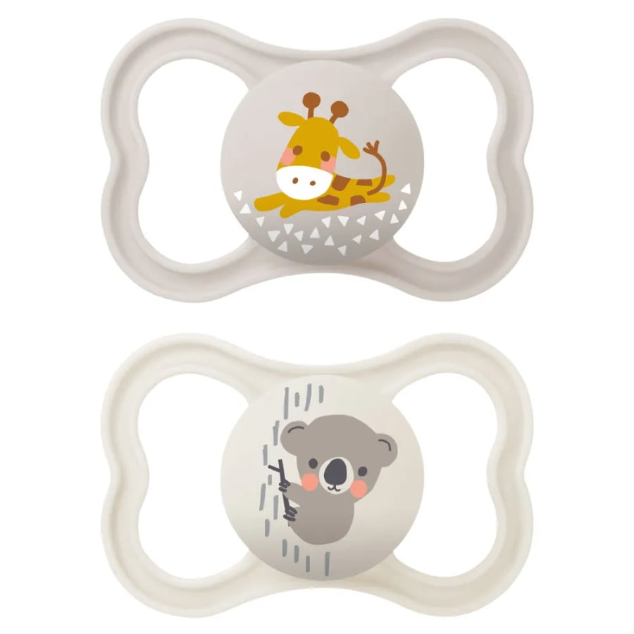 2 Chupetes MAM Air con Caja Esterilizadora 6m+
