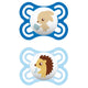 2 Chupetes de Silicona SkinSoft MAM Perfect con Caja Esterilizadora, 0-6 Meses