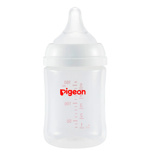 Mamadera Boca Ancha SofTouch PIGEON PP 160ml, 0 meses+