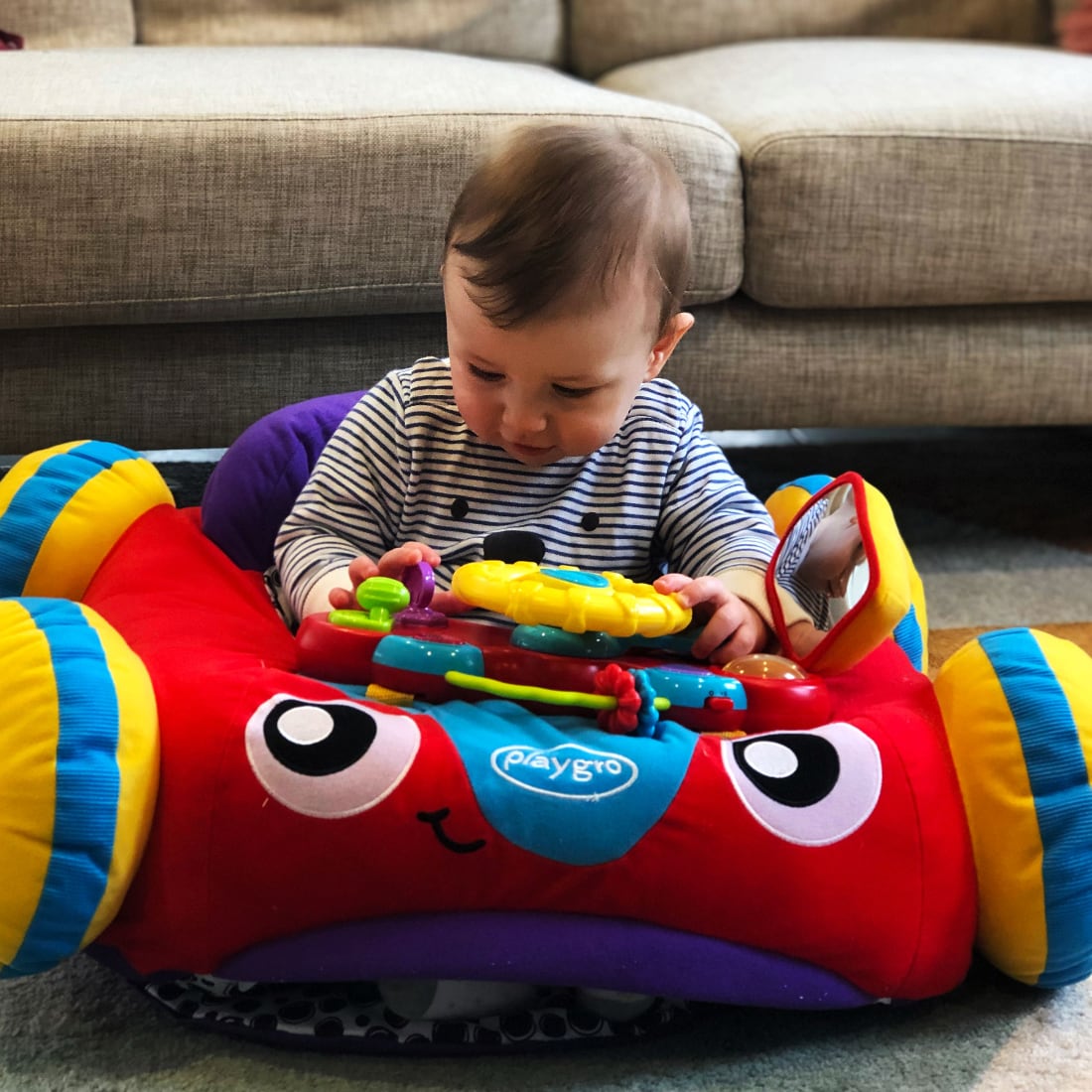 Auto de Musica y Luces para Bebés PLAYGRO, Rojo