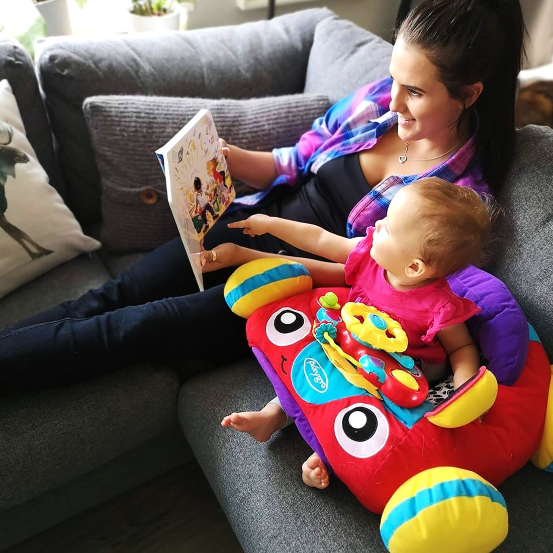 Auto de Musica y Luces para Bebés PLAYGRO, Rojo