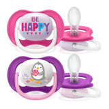 2 x Chupetes de Silicona Ultra Air Collection AVENT 6-18 meses