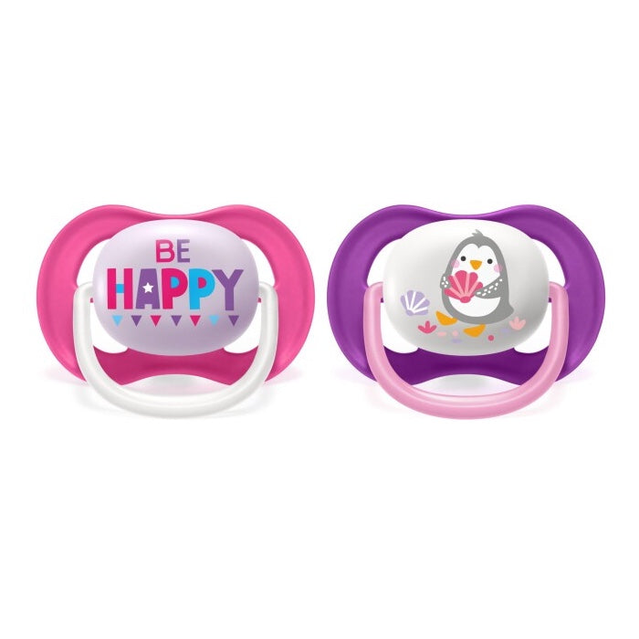 2 x Chupetes de Silicona Ultra Air Collection AVENT 6-18 meses