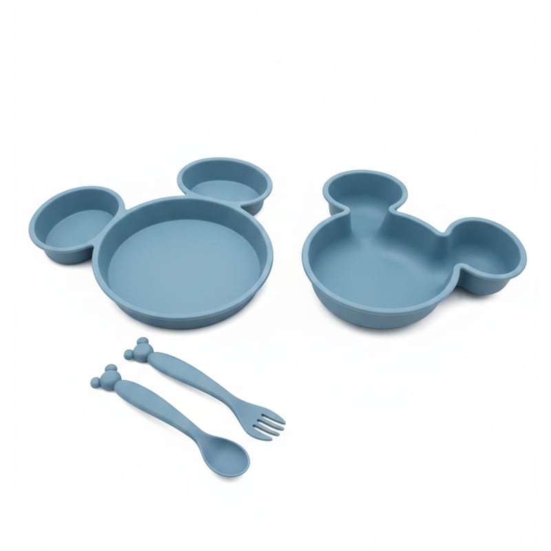 Set de Alimentación 4 Piezas Mickey y Minnie