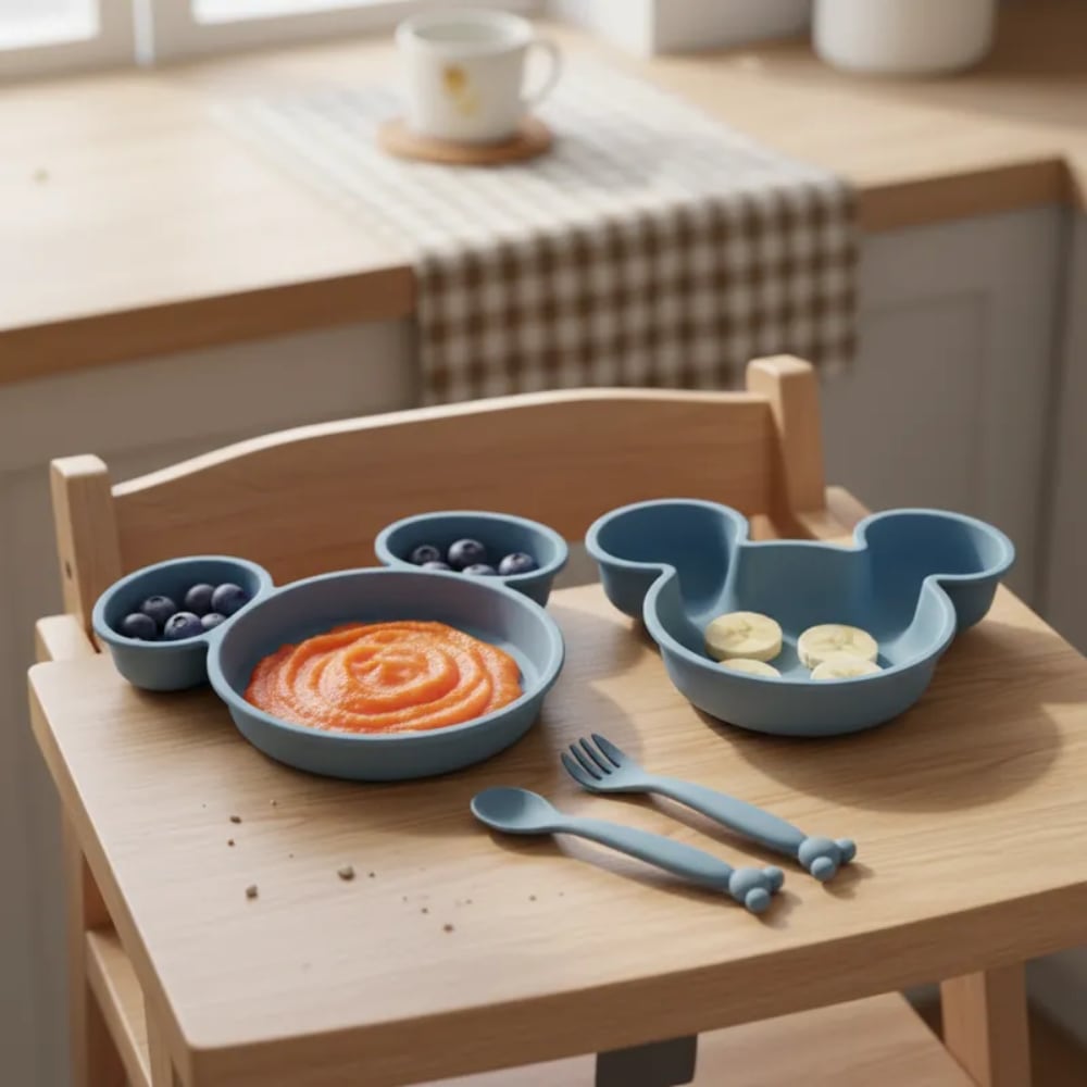 Set de Alimentación 4 Piezas Mickey y Minnie