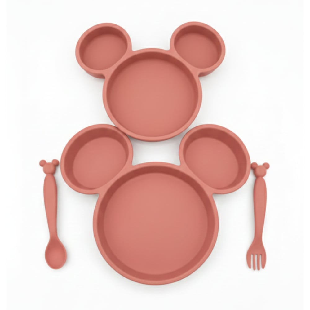 Set de Alimentación 4 Piezas Mickey y Minnie