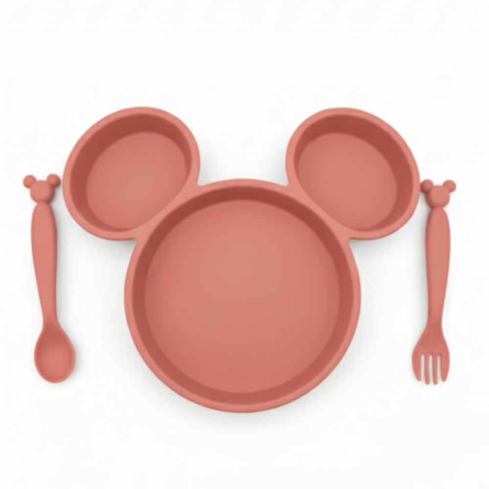 Set de Alimentación 4 Piezas Mickey y Minnie