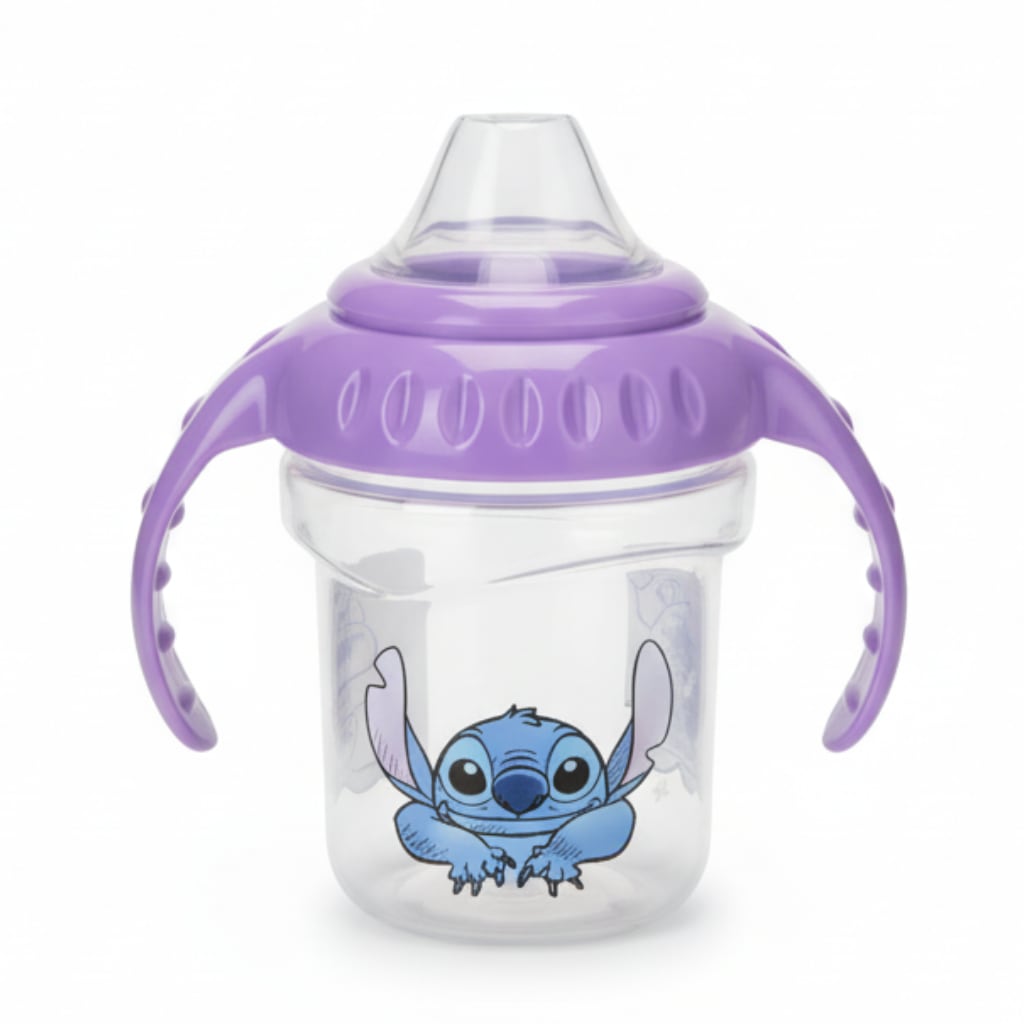 Vaso de Entrenamiento con Asas y Boquilla de Silicona 250ml Stitch DISNEY 10m+