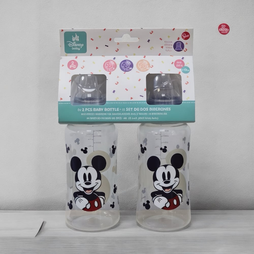 Set de 2 Mamaderas Boca Ancha 360ml DISNEY 0M+