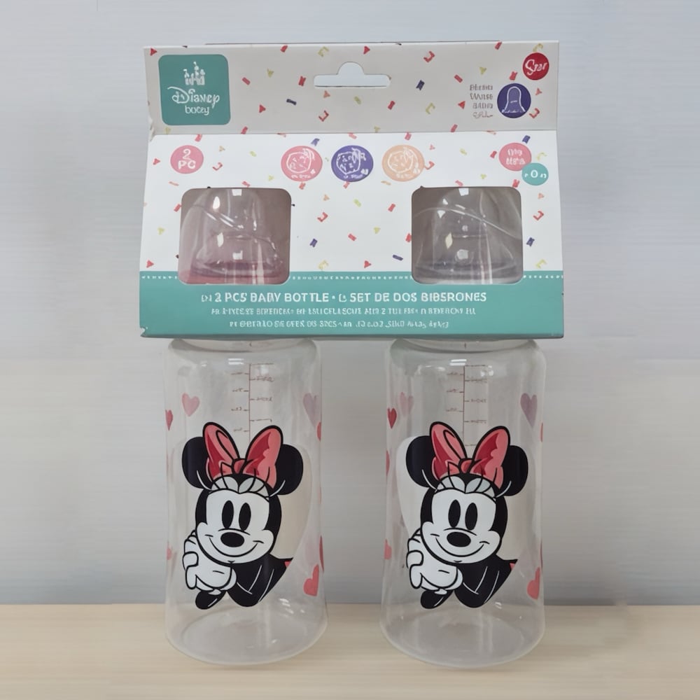 Set de 2 Mamaderas Boca Ancha 360ml DISNEY 0M+