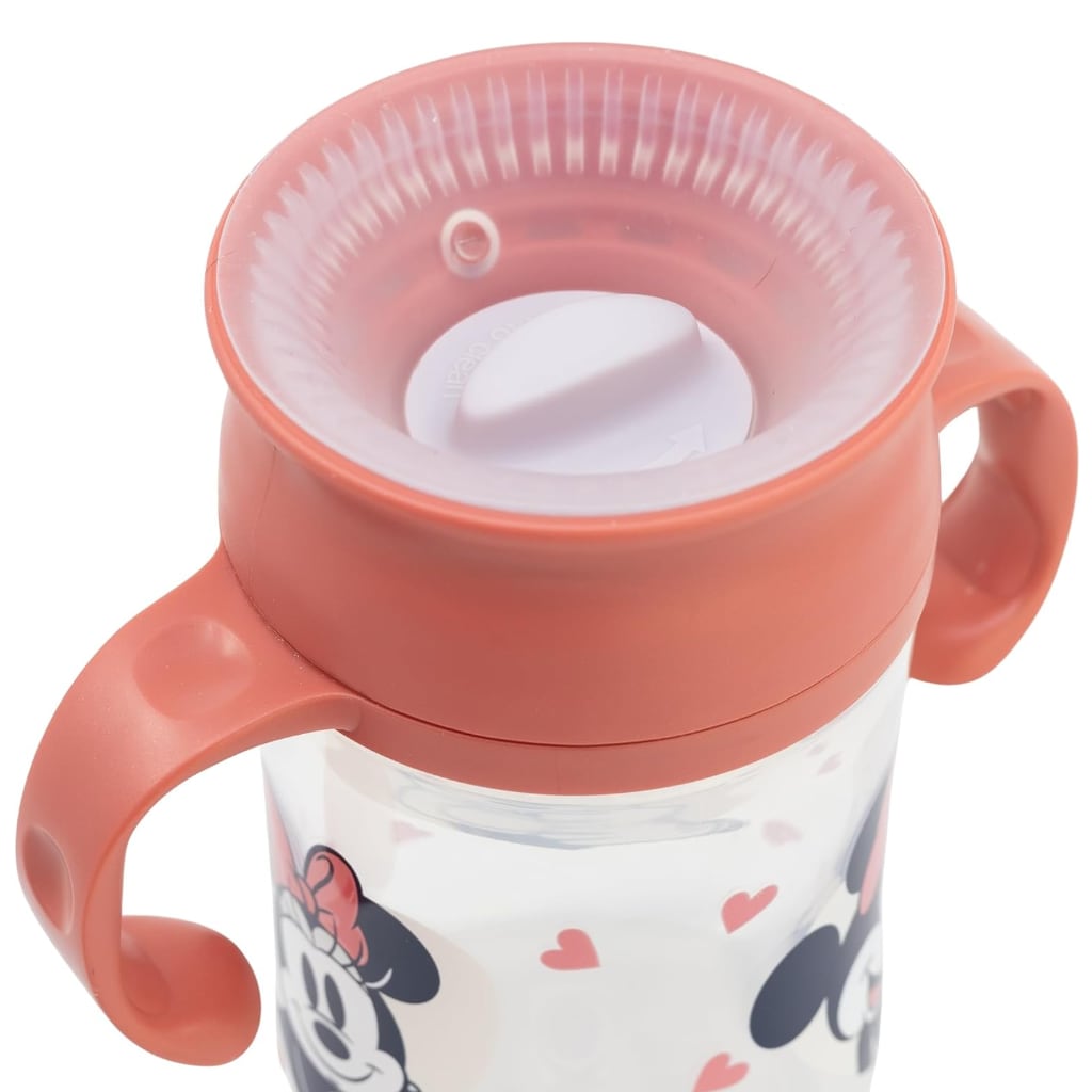 Vaso Antiderrame y Entrenamiento  360° con Tapa y  Asas 395ml, 12m+