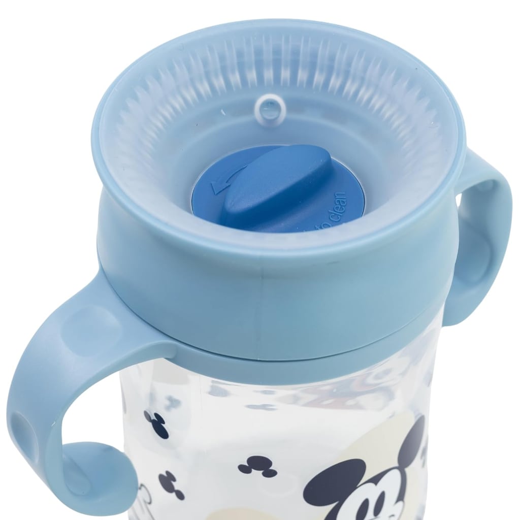 Vaso Antiderrame y Entrenamiento  360° con Tapa y  Asas 395ml, 12m+