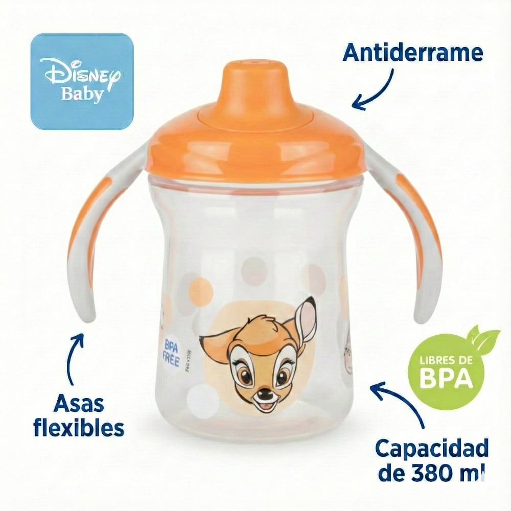 Vaso Antiderrame Flexialas 380ml DISNEY 10m+
