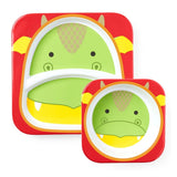 Set de Plato y Bowl Melamina SKIP HOP Zoo