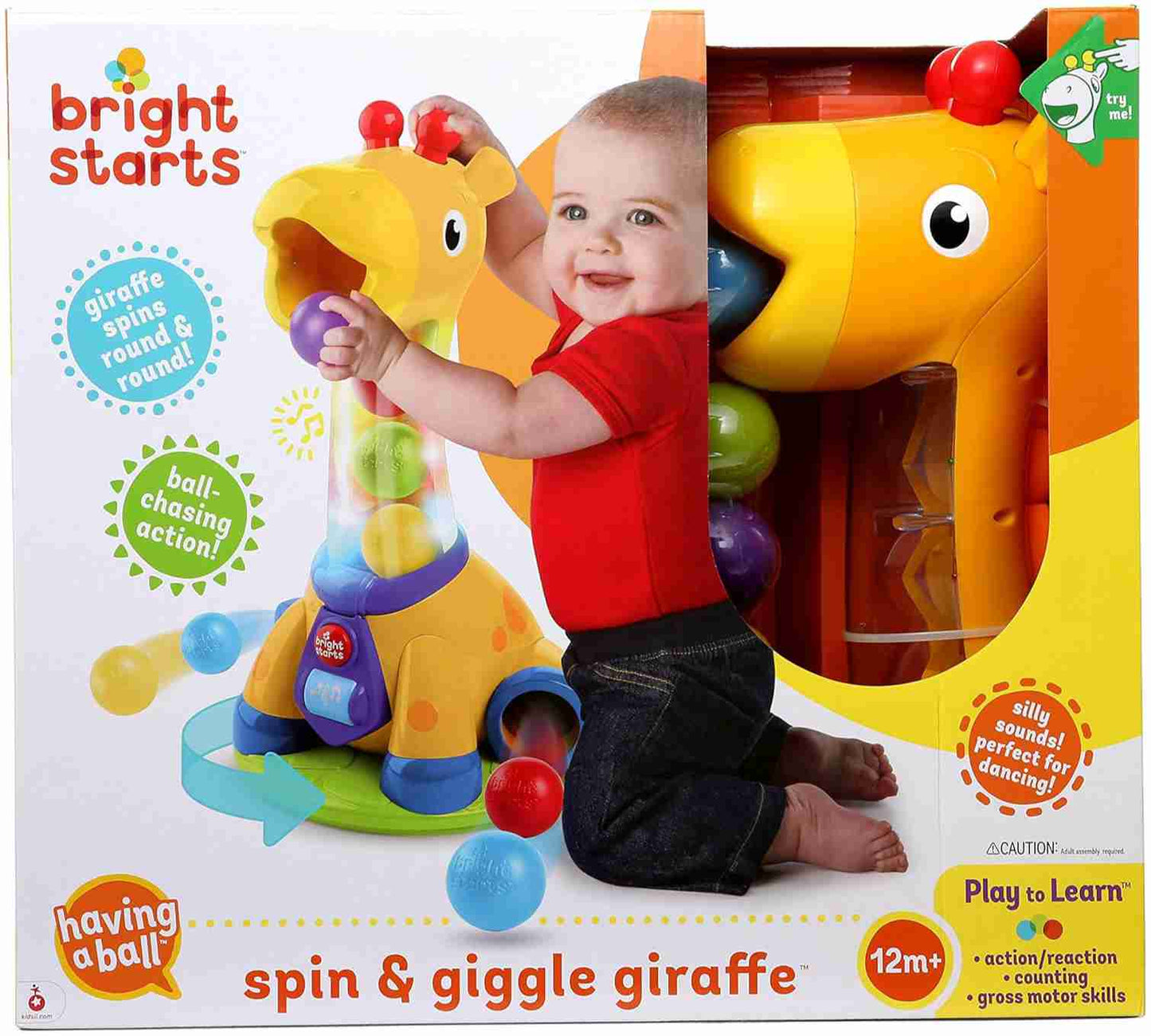 Jirafa con Luces y Sonidos BRIGHT STARTS Spin & giggle