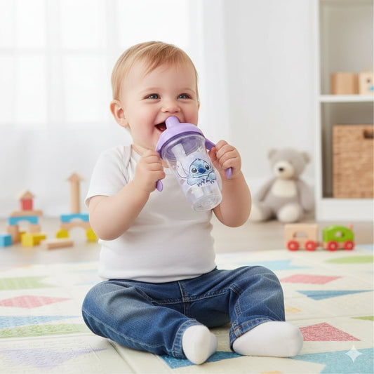 Vaso de Entrenamiento con Asas y Boquilla rígida DISNEY 295ml Stitch 10m+