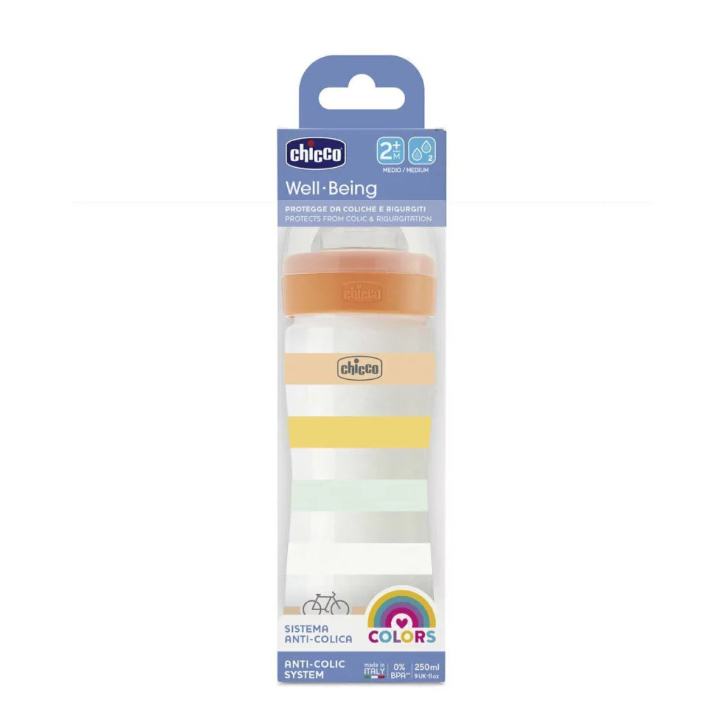 Mamadera de Plástico CHICCO Well-Being PP 250 ml 2m+
