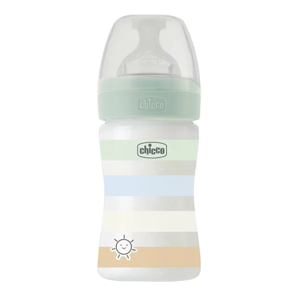 Mamadera de Plástico CHICCO Well-Being PP 150 ml 0m+, Verde