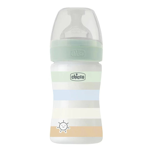 Mamadera de Plástico CHICCO Well-Being PP 150 ml 0m+, Verde