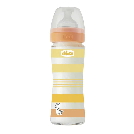 Mamadera de Vidrio CHICCO Well-Being 240 ml