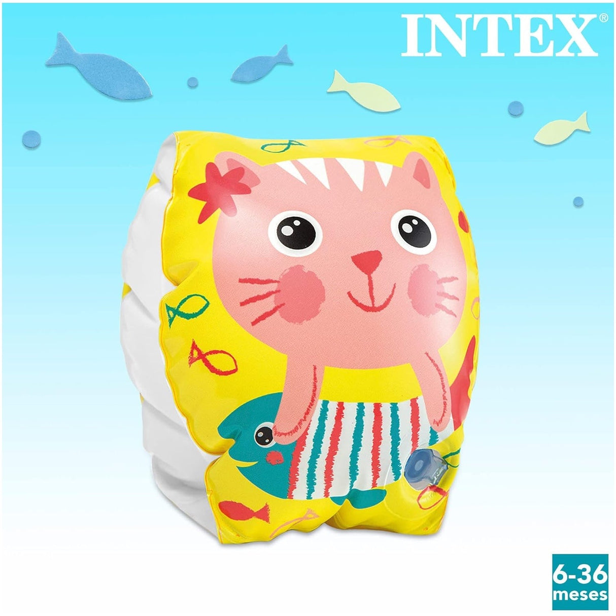 Flotador Alita INTEX Happy Kitten 20 x 15 cm, 6-36 Meses