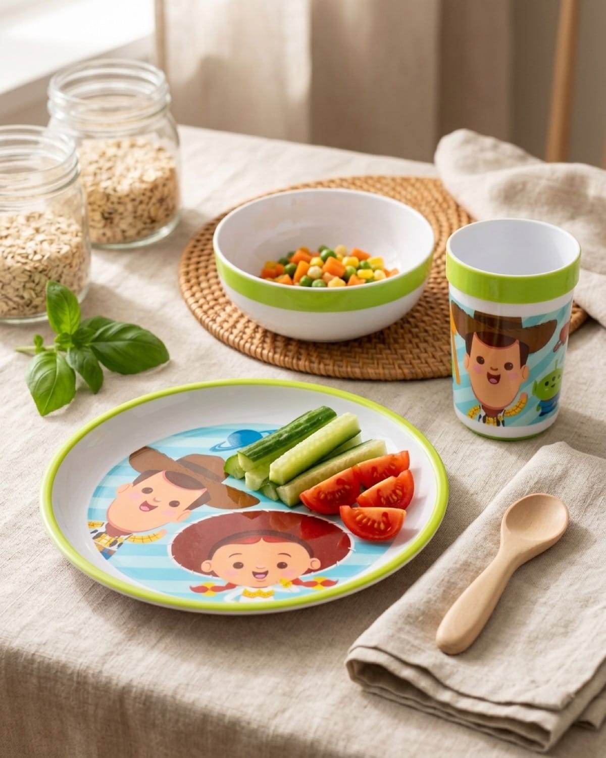Set Vajilleria 3 Piezas Toy Story (Plato, Bowl y Vaso)
