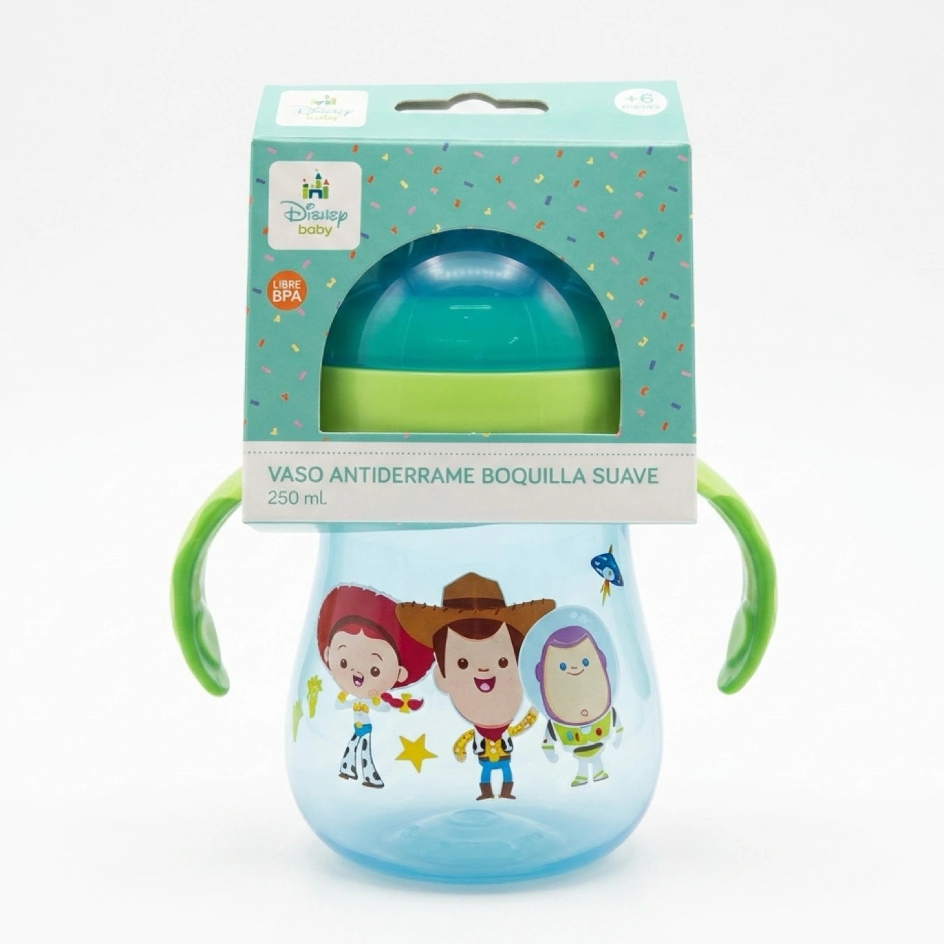 Vaso Antiderrame para Bebé Disney Baby Toy Story – Boquilla Suave 250 ml