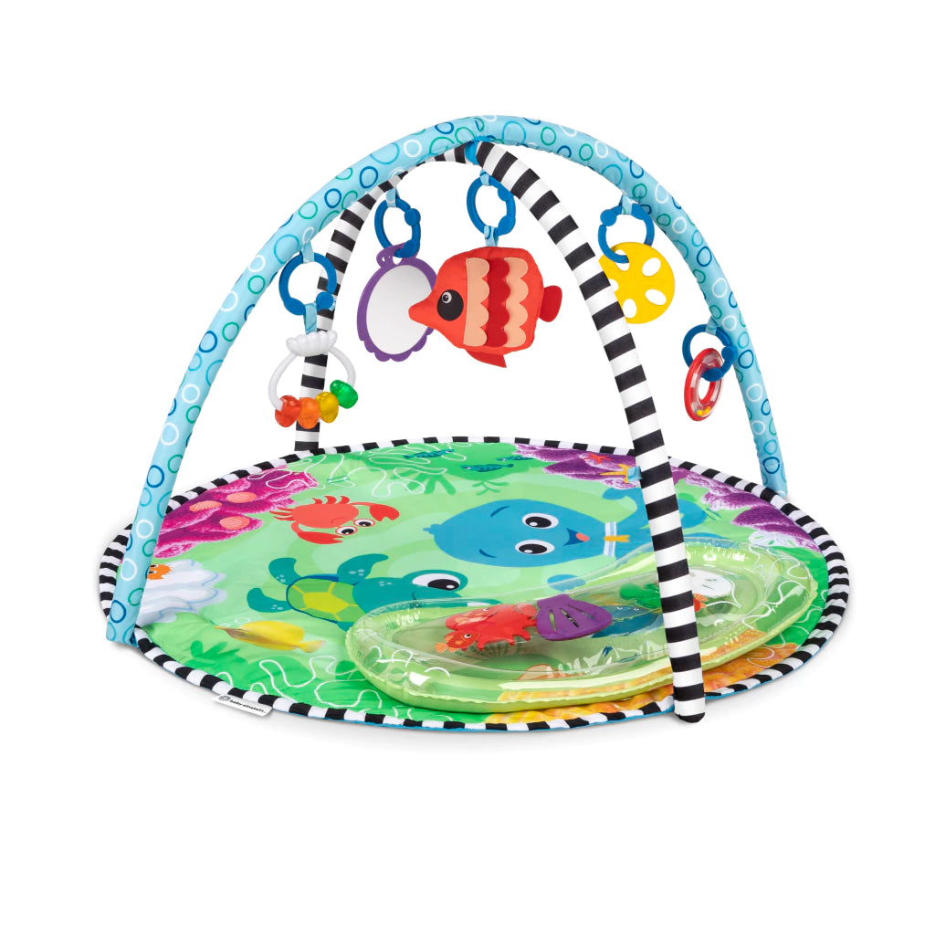 Gimnasio Baby Einstein Sea Floor Explorers 2 en 1 con arco y juguetes