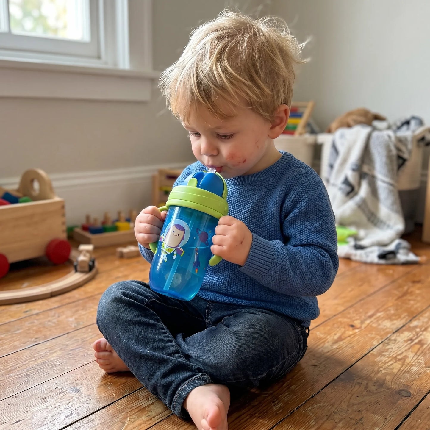 Vaso Antiderrame Toy Story Sipper Cup Con Bombilla 270ml +6m