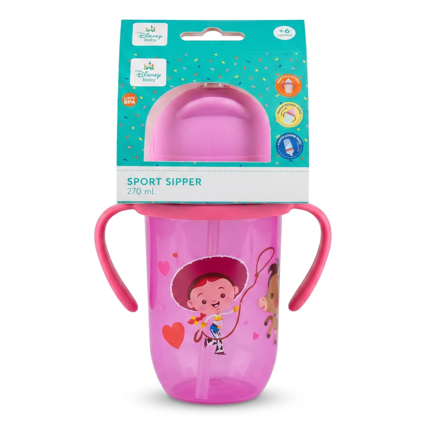 Vaso Antiderrame Toy Story Sipper Cup Con Bombilla 270ml +6m