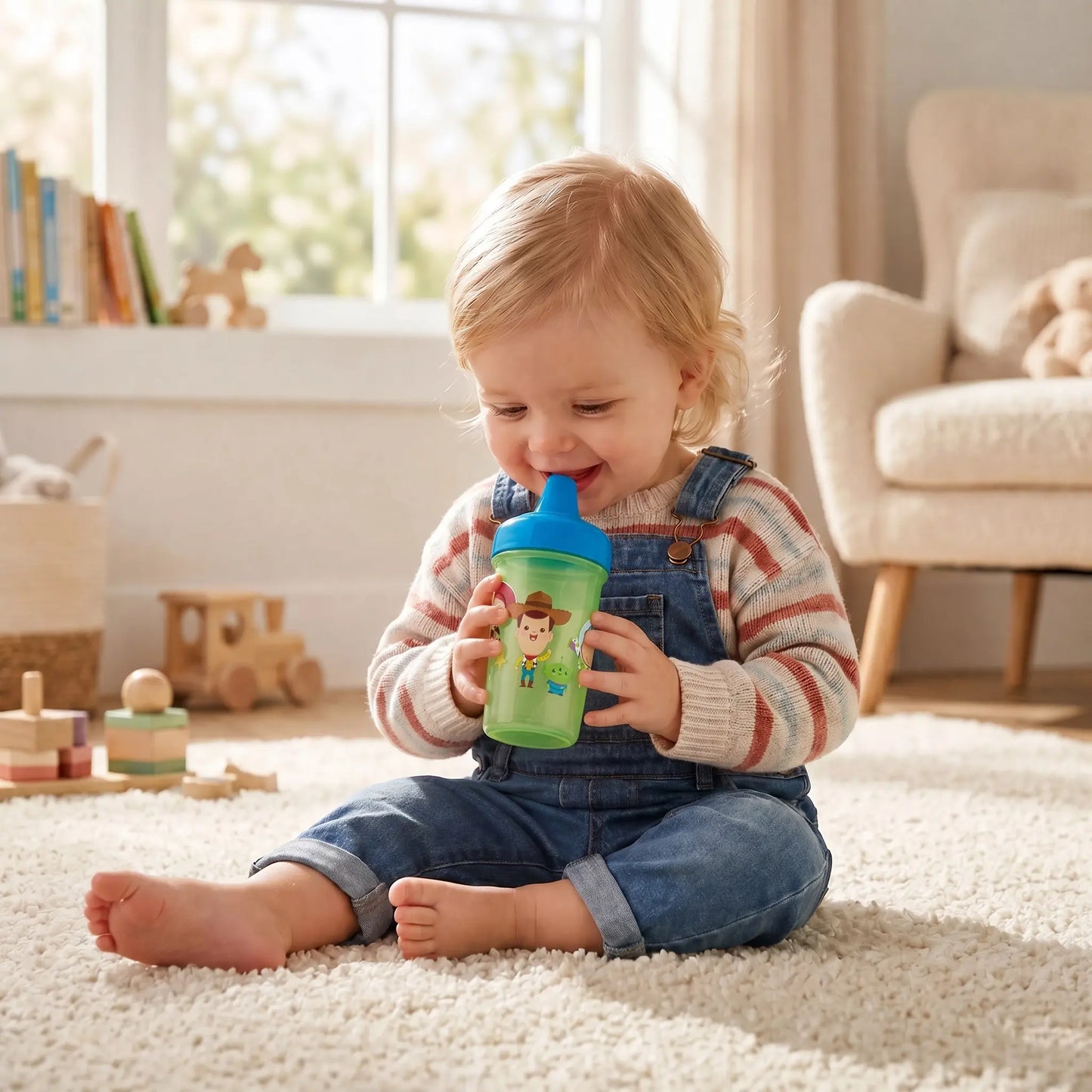 Vaso Bebé Antiderrames para Bebé DISNEY BABY Toy Story 300ml, Libre de BPA