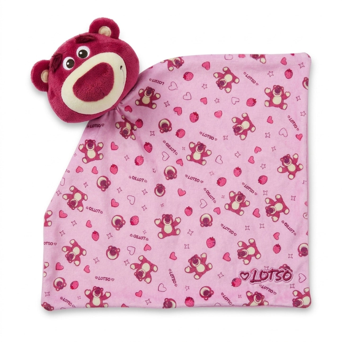 Tuto de apego Lotso Toy Story Disney baby: peluche con la carita de Lotso y mantita rosada