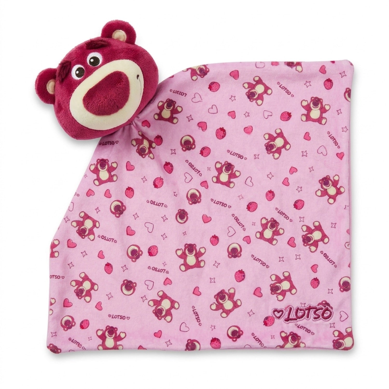 Tuto de apego Lotso Toy Story Disney baby: peluche con la carita de Lotso y mantita rosada