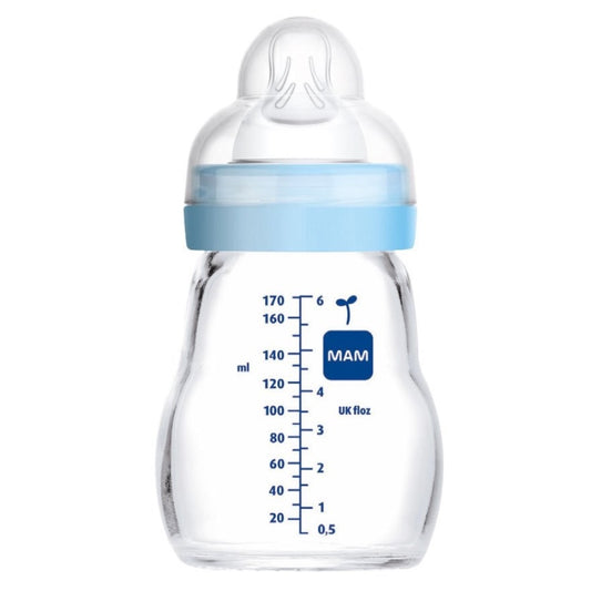 Mamadera de Vidrio MAM Feel Good 170ml 0 meses+