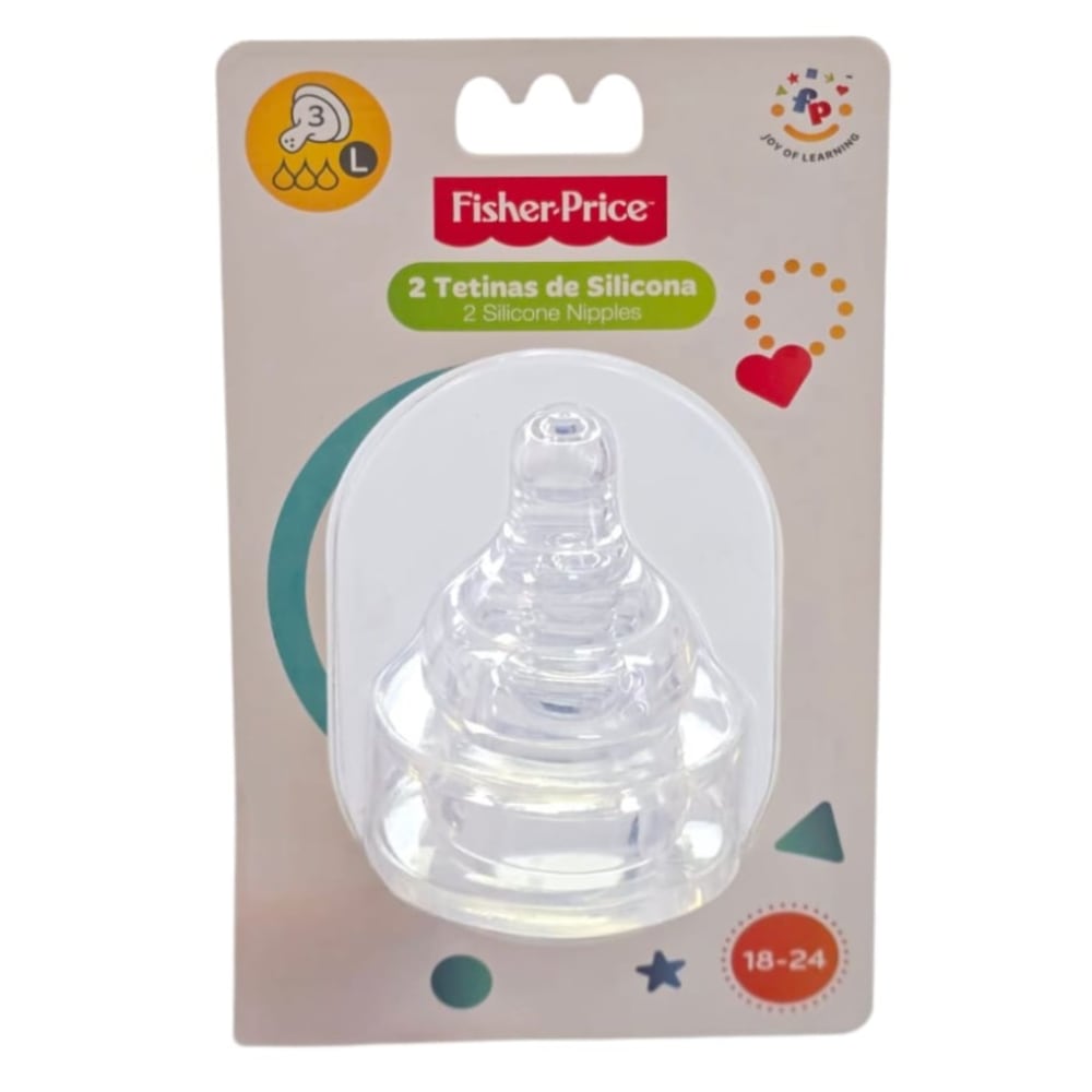 Pack Tetina Silicona Fisiológica  FISHER PRICE