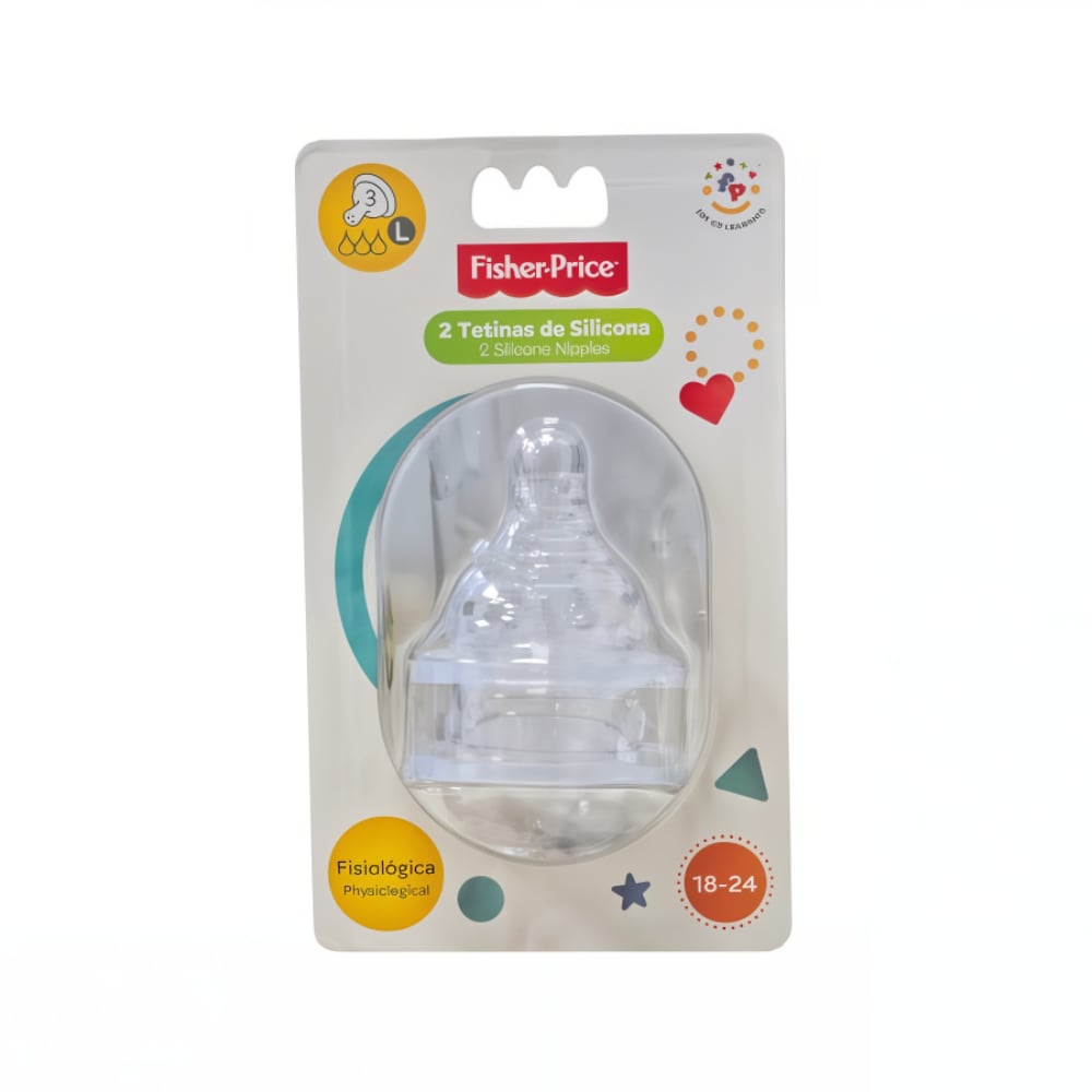 Pack Tetina Silicona Fisiológica  FISHER PRICE